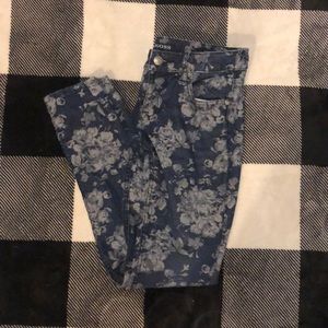 Flower printed Jeans
